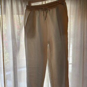 SHEIN White High-Waisted Sweatpants – Size XS